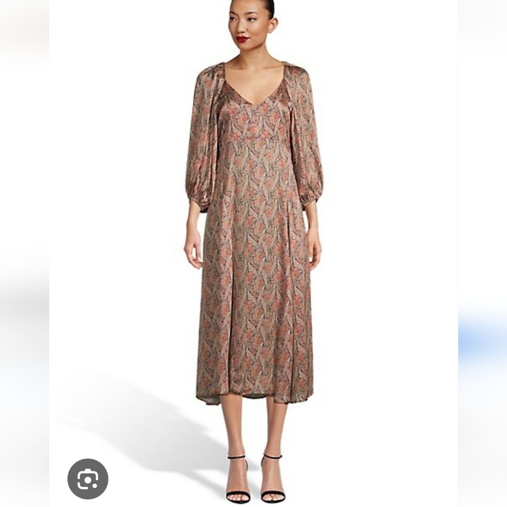 The Great Fountain Print Peasent Dress Size 0